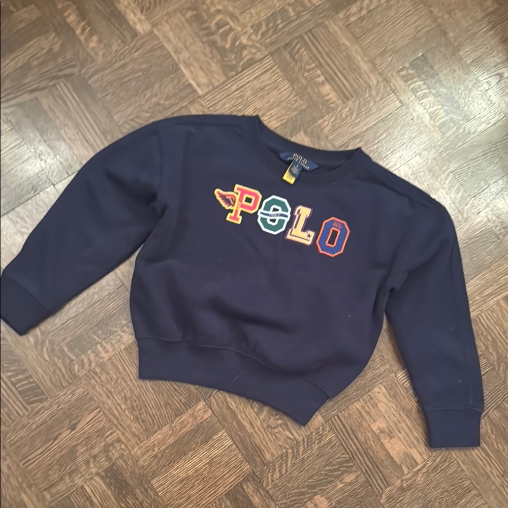 Polo Ralph Lauren Navy Logo Sweatshirt size 6